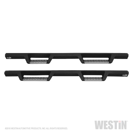 19-C RAM 1500 QUAD CAB 19-C HDX STAINLESS DROP NERF STEP BARS TEXTURED BLACK